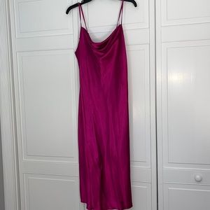 Cowl neck midi dress- BEBE